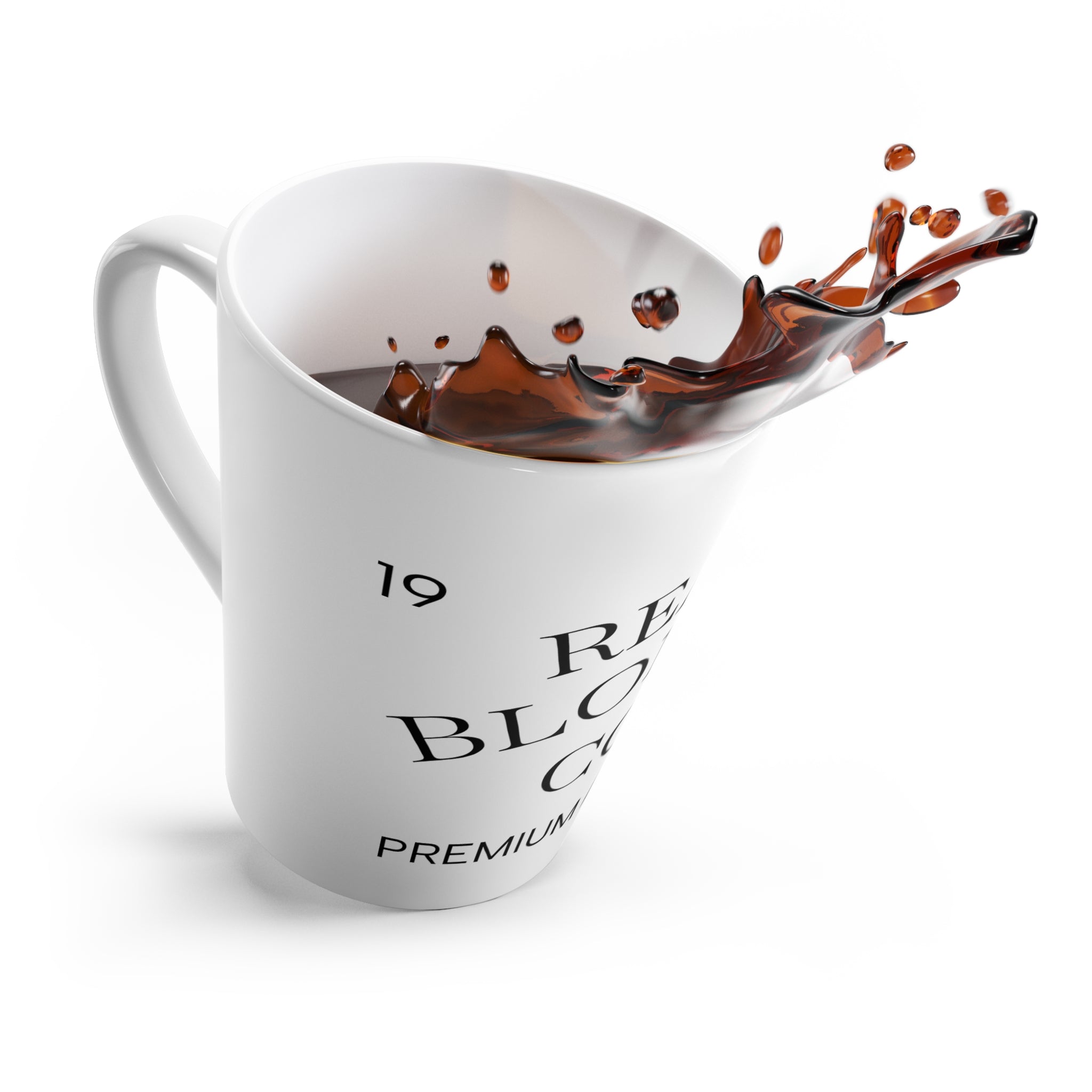 Latte Mug — "Real Blonde Co. Premium Airhead" Ceramic Coffee Cup