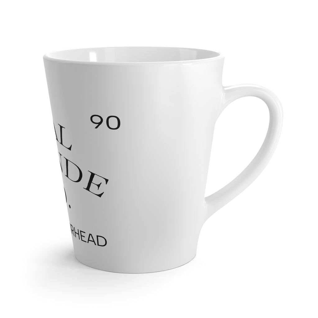 Latte Mug — "Real Blonde Co. Premium Airhead" Ceramic Coffee Cup