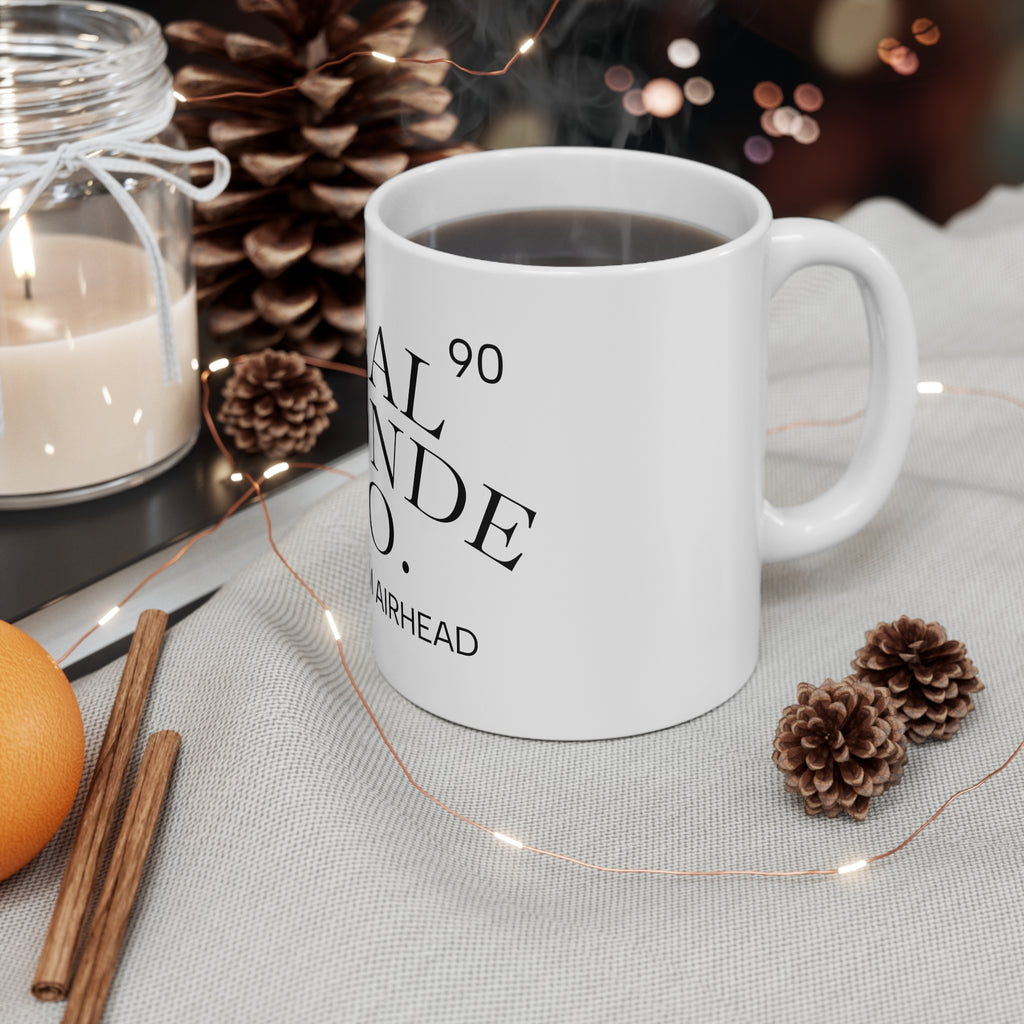Real Blonde Co. 11oz Ceramic Mug – 'Premium Airhead' Novelty Coffee Cup