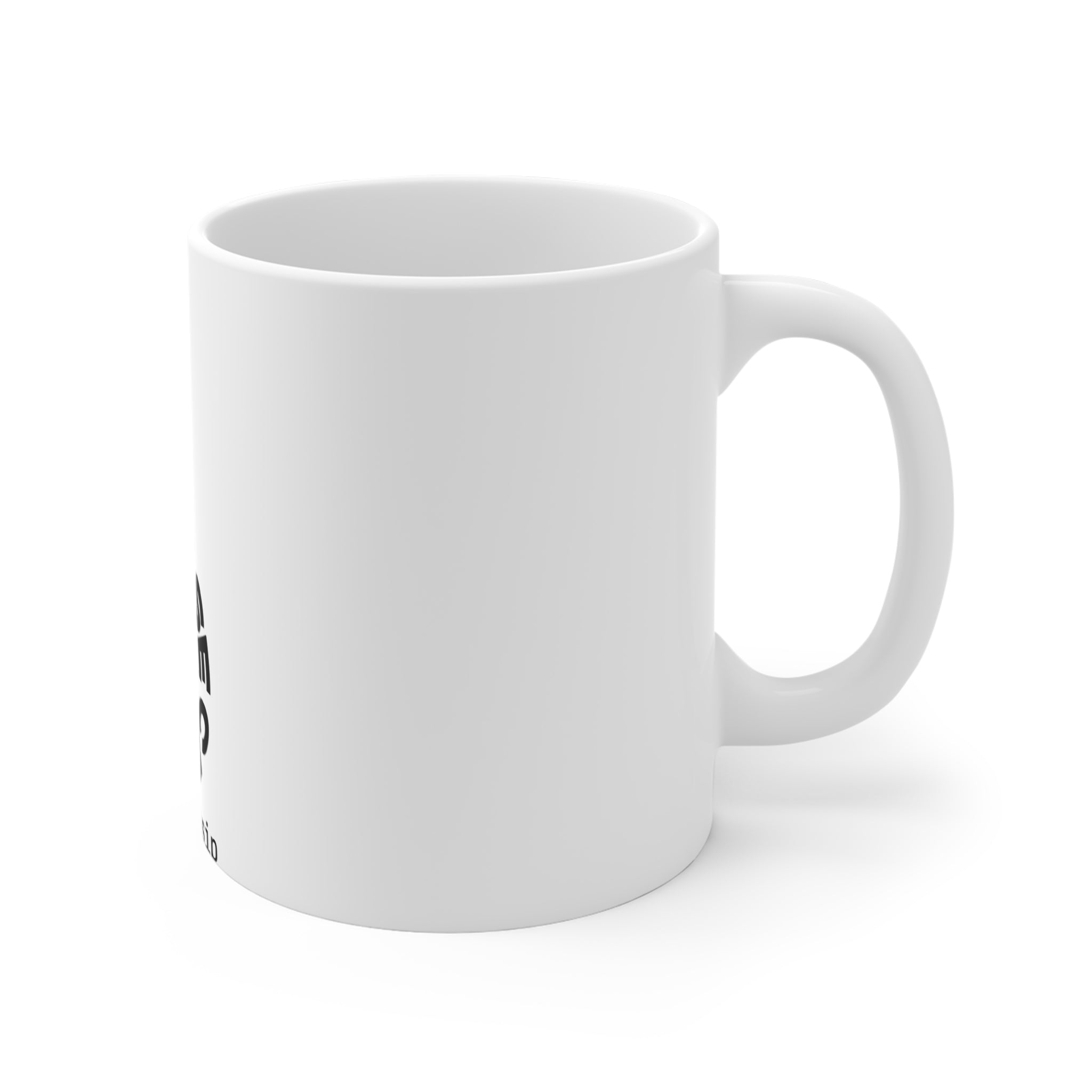 Ceramic Mug — “Someone Else Cares” S-shaped Typography Coffee Cup (11 oz)